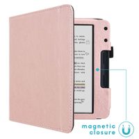 imoshion Vegan Leather Klapphülle für das Kobo Libra Colour - Rose Gold