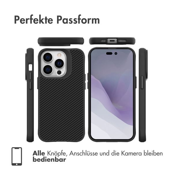 imoshion Rugged Hybrid Carbon Case Apple iPhone 14 Pro Max - Schwarz