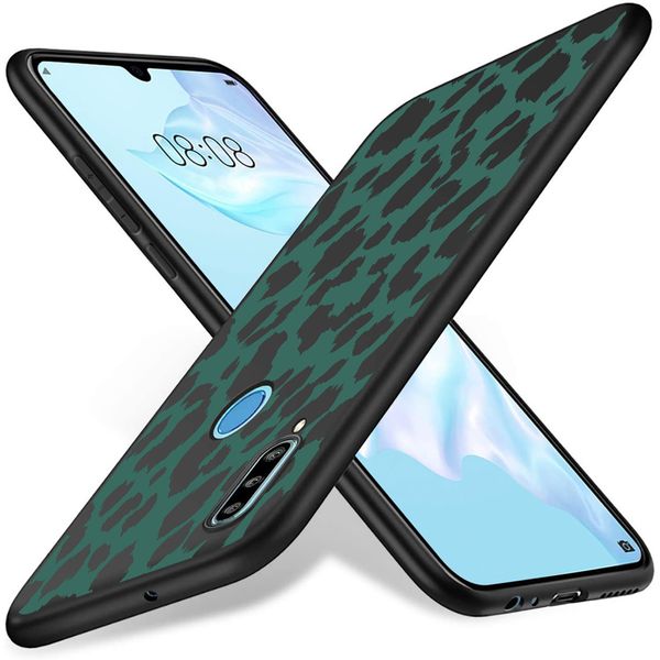 imoshion Design Hülle Huawei P30 Lite - Leopard - Grün / Schwarz