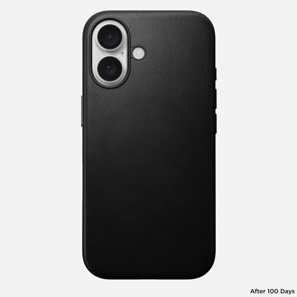 Nomad Modern Leather Case für das iPhone 16 - Black