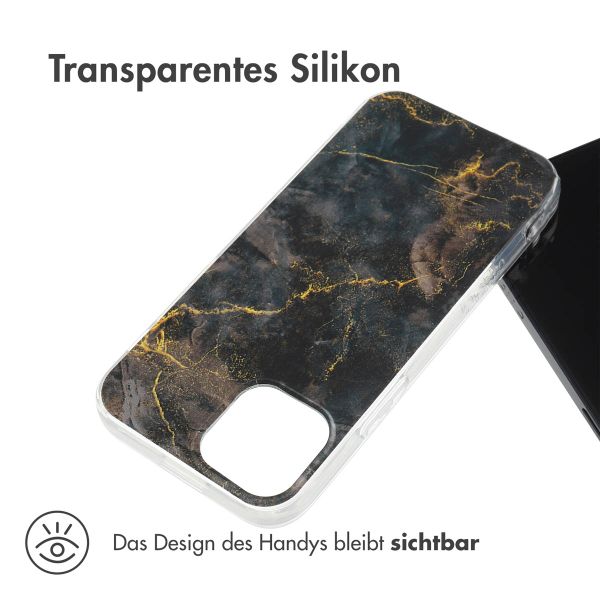 imoshion Design Hülle Apple iPhone 13 Mini - Black Marble