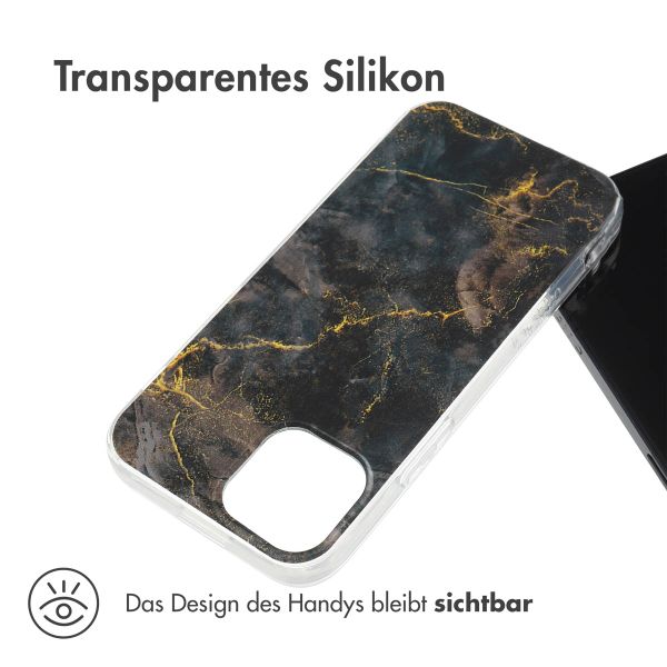 imoshion Design Hülle für das iPhone 13 Mini - Black Marble