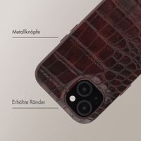 Selencia Croco Backcover mit MagSafe Apple iPhone 14 / 13 - Choco Brown