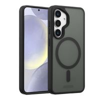 Accezz Rugged Frosted Back Cover mit MagSafe Samsung Galaxy S25 Plus - Schwarz