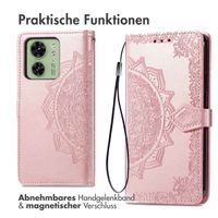 imoshion Mandala Klapphülle für das Motorolo Edge 40 - Rose Gold