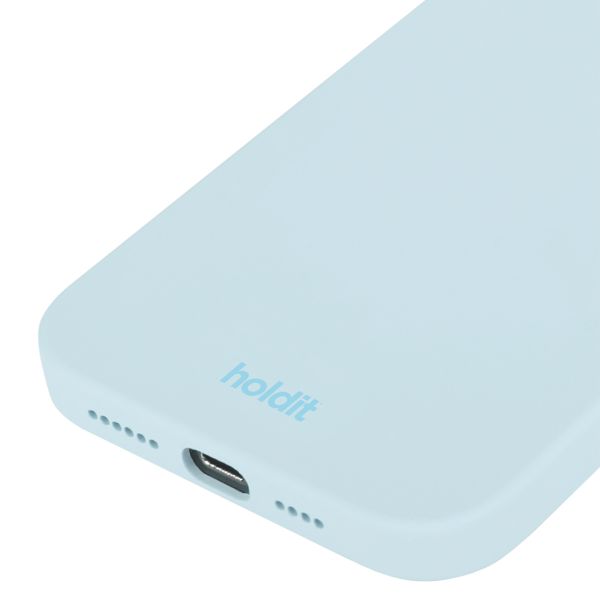 Holdit Silicone Case Apple iPhone 14 Pro Max - Mineral Blue