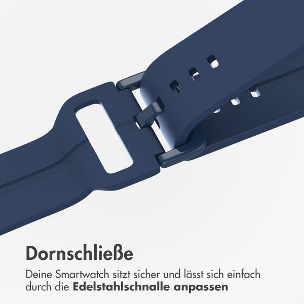 imoshion Silikonarmband für Samsung Galaxy Watch 4 / 5 / 6 / 7 (20 mm) - Dunkelblau