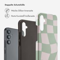 Selencia Vivid Tough Back Cover für das Samsung Galaxy A34 (5G) - Groovy Sage Green