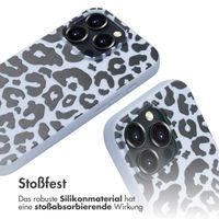 imoshion Silikonhülle design mit Band für das iPhone 16 Pro - Animal Lila