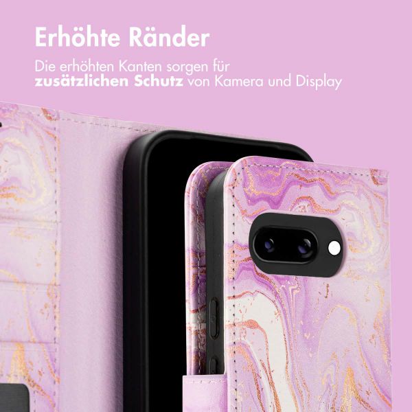 imoshion Design Klapphülle Google Pixel 9A - Purple Marble