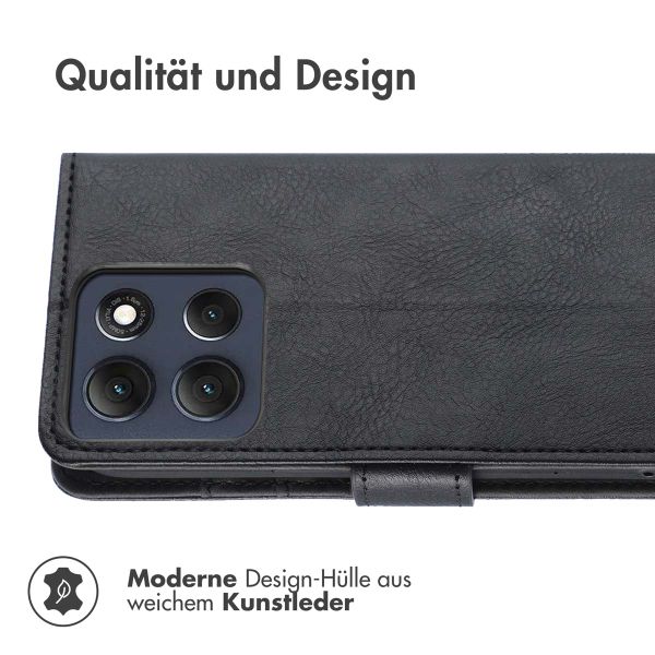 imoshion Luxuriöse Klapphülle Motorola Moto G86 - Schwarz