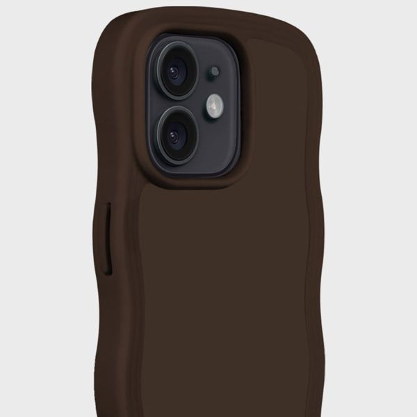 Holdit Wavy Case für das iPhone 12 / 12 Pro - Chocolate