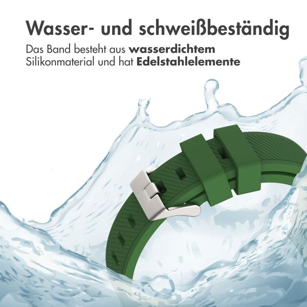 imoshion Flexibles Silikonarmband - Universeller 22-mm-Anschluss - Dunkelgrün