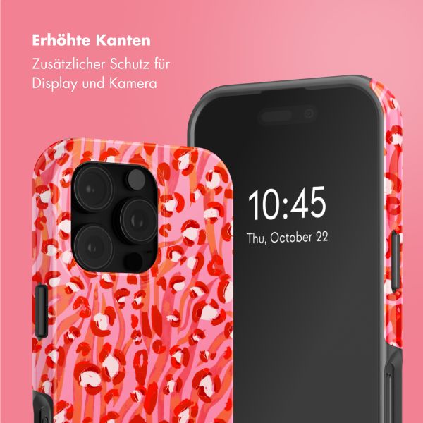 Selencia Vivid Tough Back Cover mit MagSafe für das iPhone 16 Pro - Wild Spots Lipstick