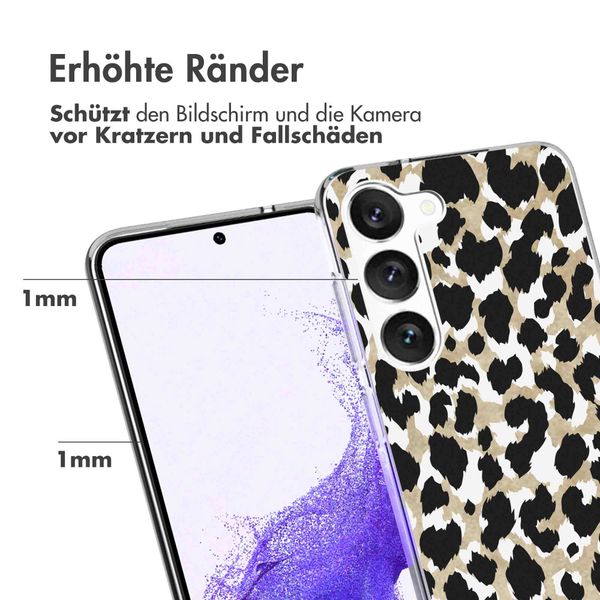 imoshion Design Hülle für das Samsung Galaxy S23 - Leopard / Schwarz