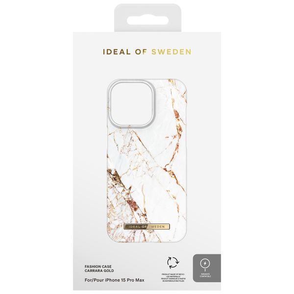 iDeal of Sweden Fashion Back Case für das Apple iPhone 15 Pro Max - Carrara Gold