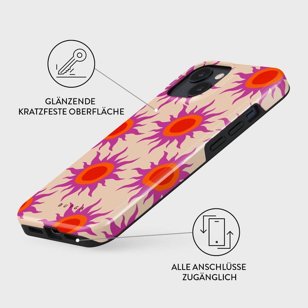 Burga Tough Back Cover für das iPhone 15 - Sunset Glow