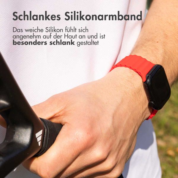 imoshion Athletic Silikonarmband für das  Apple Watch Series 1 t/m 11 / SE / Ultra (44/45/46/49 mm) - Rot