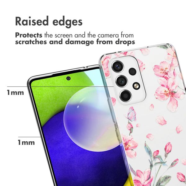 imoshion Design Hülle Samsung Galaxy A53 - Blossom Watercolor