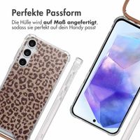 imoshion Design Hülle mit Band Samsung Galaxy A55 - Leopard Mood