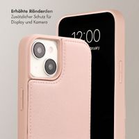 Selencia Nova HandyHülle mit Kordel und Kartenhalter Apple iPhone 14 / 13 - Dusty Rose