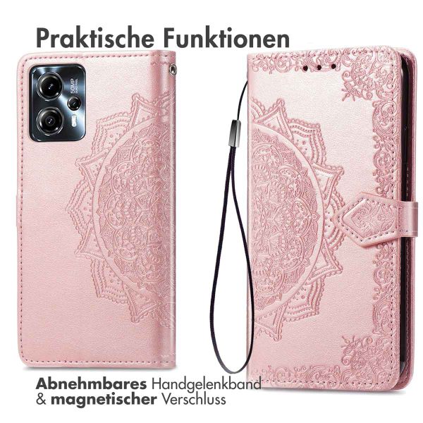 imoshion Mandala Klapphülle Motorola Moto G13 / G23 - Rosé gold