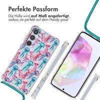 imoshion Design Hülle mit Band für das Samsung Galaxy A35 - Jellyfish Watercolor