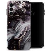 Selencia Vivid Tough Back Cover für das Samsung Galaxy A14 (5G/4G) - Chic Marble Black