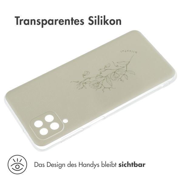imoshion Design Hülle Samsung Galaxy A12 - Floral Green
