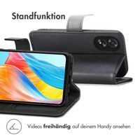 imoshion Luxuriöse Klapphülle Oppo A18 / Oppo A38 - Schwarz