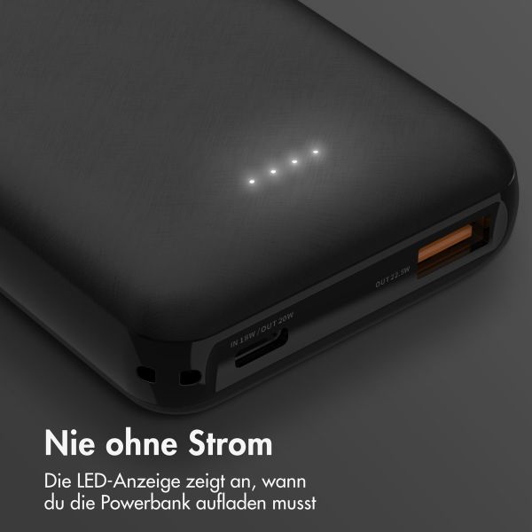 imoshion Kompakte Powerbank 10.000 mAh - Schwarz