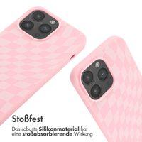 imoshion Silikonhülle design mit Band für das iPhone 14 Pro Max - Retro Pink