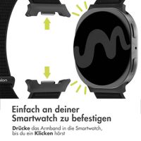 imoshion Nylonarmband für Samsung Galaxy Watch 8 (40/44mm) / Classic (46mm) - Schwarz