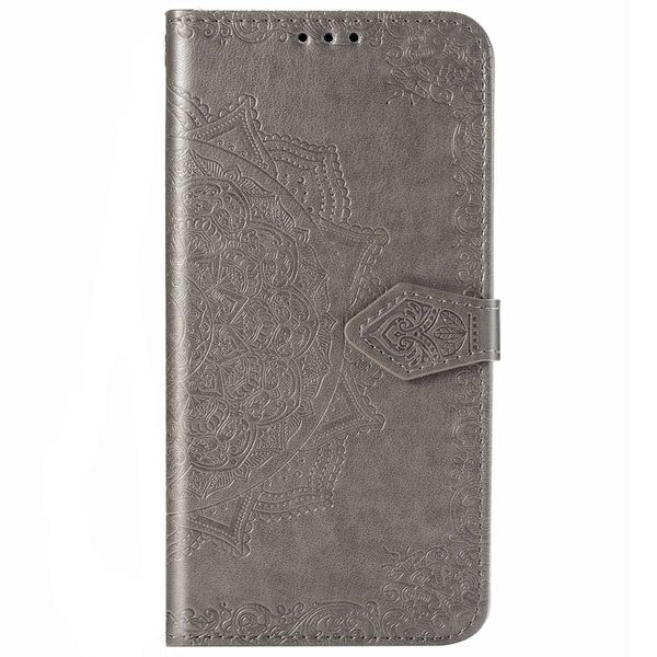 Mandala Klapphülle Motorola Moto E6s - Grau