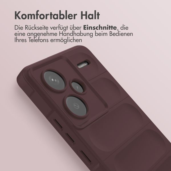 imoshion EasyGrip Back Cover für das Xiaomi Redmi Note 13 Pro Plus (5G) - Aubergine