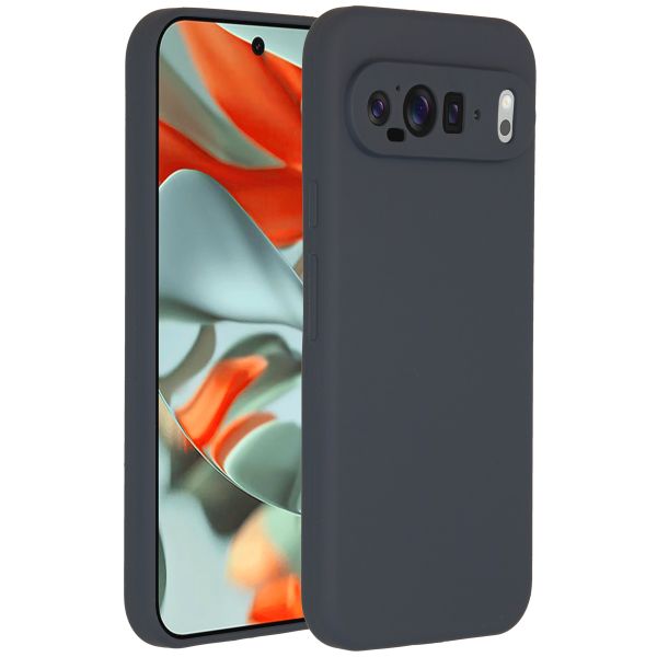 Accezz Liquid Silikoncase für das Google Pixel 9 Pro XL - Dunkelblau