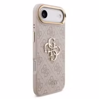 Guess 4G Metal Logo Back Cover Apple iPhone Air - Gold Edge - Pink