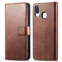 imoshion Luxuriöse Klapphülle Samsung Galaxy A20e - Dunkelbraun