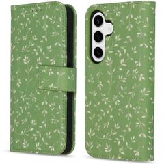 imoshion Design Klapphülle für das Samsung Galaxy S24 - Green Flowers