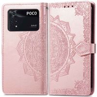 imoshion Mandala Klapphülle für das Xiaomi Poco M4 Pro 5G - Rose Gold