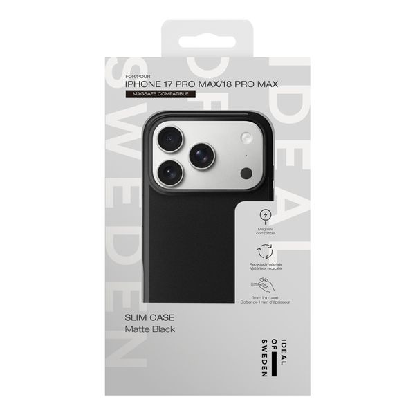 iDeal of Sweden Schlanke MagSafe-Hülle Apple iPhone 18 Pro Max / 17 Pro Max - Matte Black