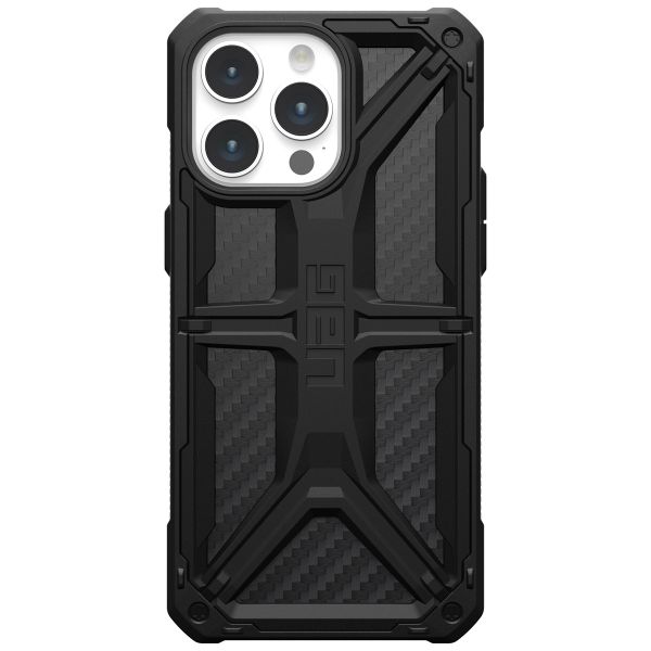 UAG Monarch Backcover für das iPhone 15 Pro Max - Carbon Fiber