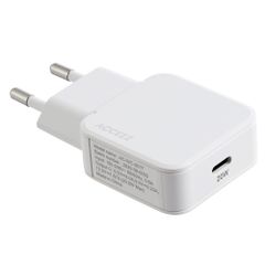 Accezz Ultra Slim GaN Ladegerät - USB-C - 20 W - Weiß