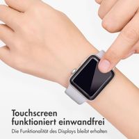 Accezz 2x Displayschutzfolie mit Applikator für die Apple Watch Series 4-6 / SE - 44 mm