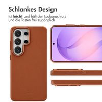 Accezz MagSafe Leather Backcover Samsung Galaxy S26 Ultra - Sienna Brown