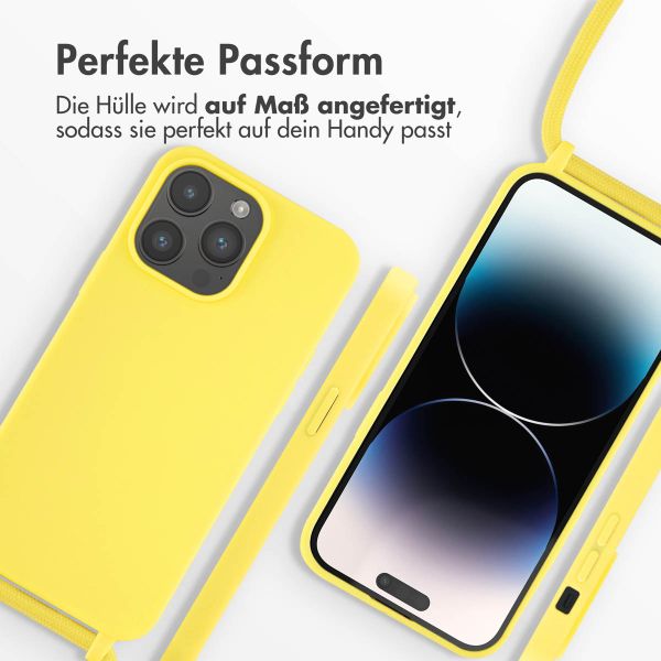 imoshion SilikonHülle mit Band Apple iPhone 14 Pro Max - Gelb