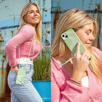 imoshion SilikonHülle design mit Band Apple iPhone 15 - Retro Green