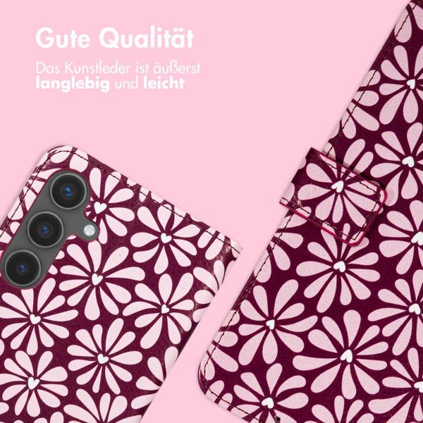 imoshion Design Klapphülle Samsung Galaxy S25 FE - Bloom Love Blush