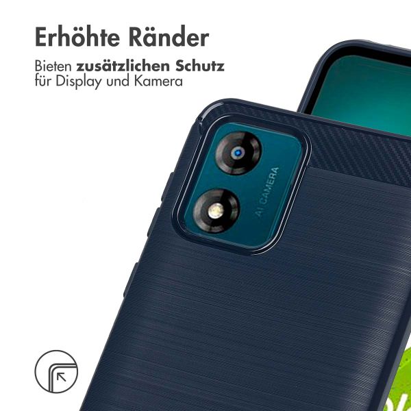 imoshion Brushed Back Cover Motorola Moto E13 - Dunkelblau