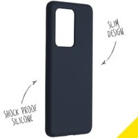 Accezz Liquid Silikoncase Samsung Galaxy S20 Ultra - Dunkelblau